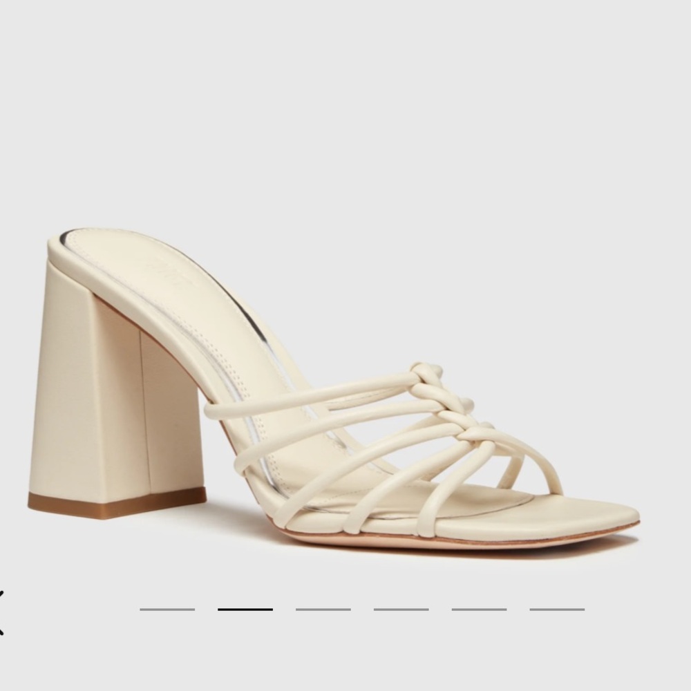 NWT Paige Becca sandals in bone leather size 7